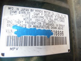 2000 HONDA CR-V SE GREEN 2.0 AT 4WD A19073